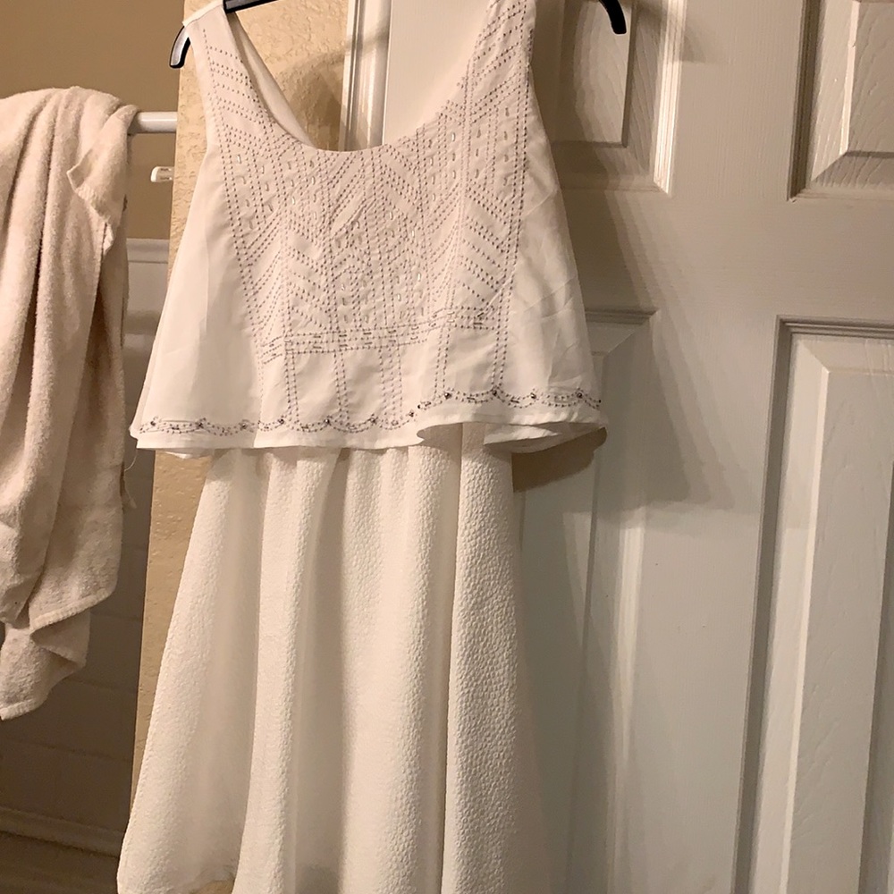 White dress knee length